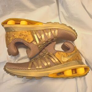 Nike Gold and Tan Sneakers